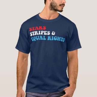 Camiseta Stars Stripes e Igualdade de Direitos 4 de julho P
