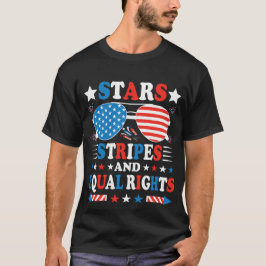 Camiseta Stars, Stripes & Equal Rights – Patriotic Equality