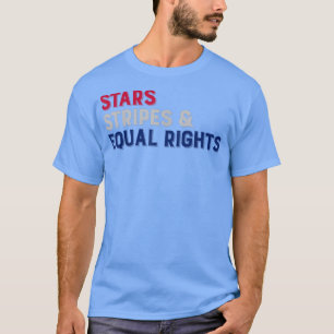 Camiseta Stars Stripes Equal Rights Red White Blue American
