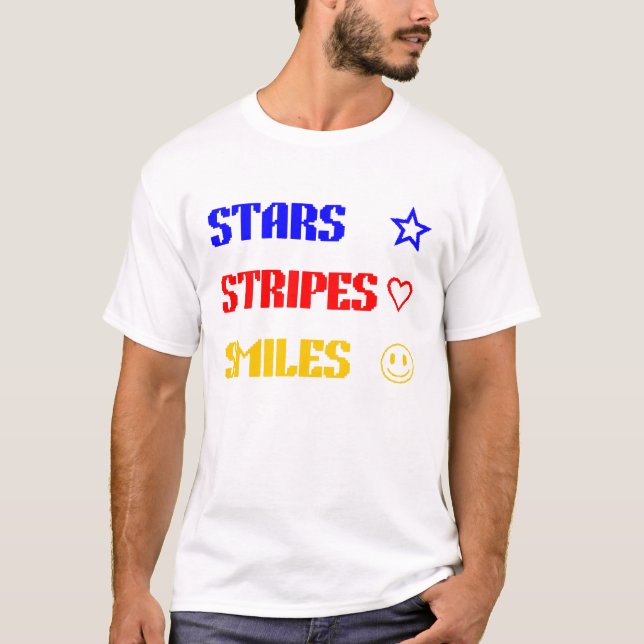 Camiseta Stars Stripes Smile (Frente)