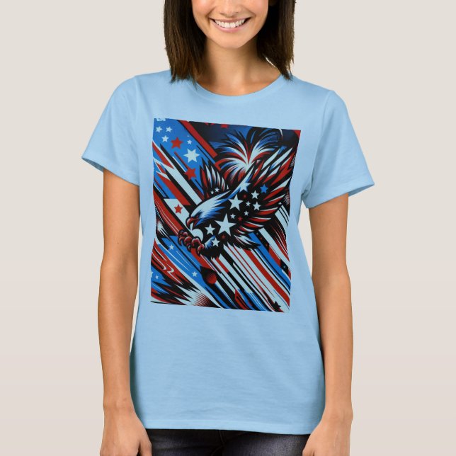 Camiseta Stars & Stripes Soam A Águia Americana (Frente)