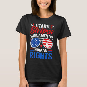 Camiseta Stars Strips Direitos Humanos Fundamentais Quarto