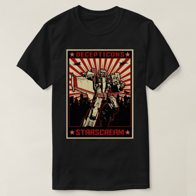 CAMISETA STARSCREAM PROPAGANDA (Frente do Design)