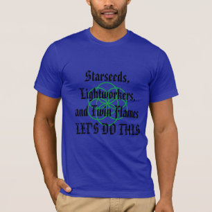 Camiseta Starseeds, Lightworkers, e t-shirt das chamas do