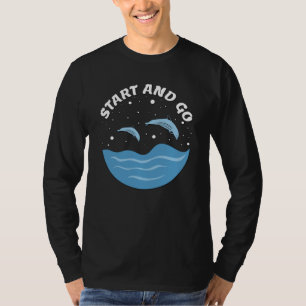 Camiseta Start and Go! - Cute Dolphins