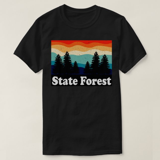 Camiseta State Forest Colorado Retro (Frente do Design)