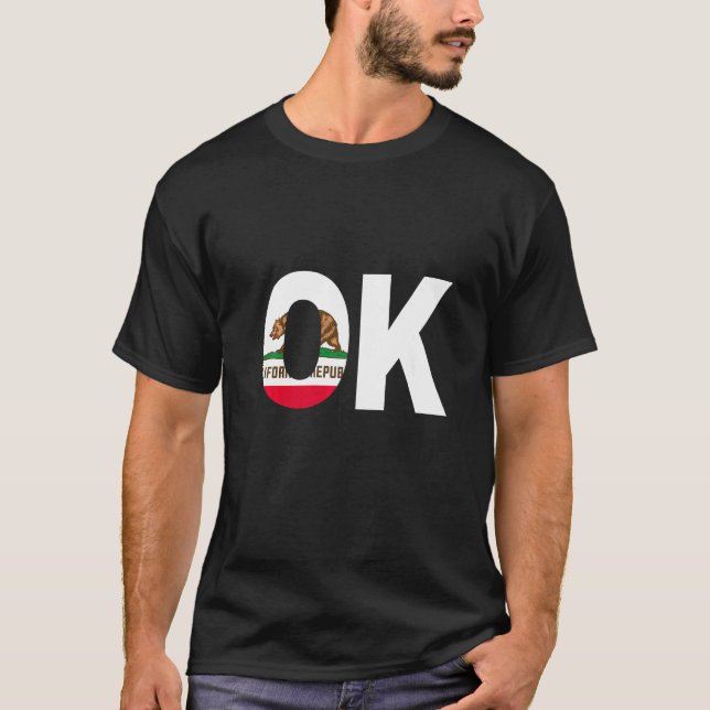 Camiseta State of California Flag Oklahoma OK Cities and St (Frente)