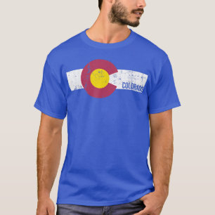Camiseta State of Colorado Flag T  Gift For Men Women Vinta