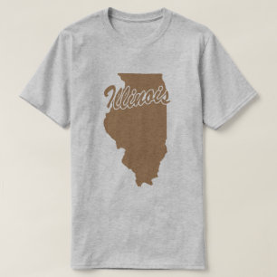 Camiseta State Of Illinois Shape
