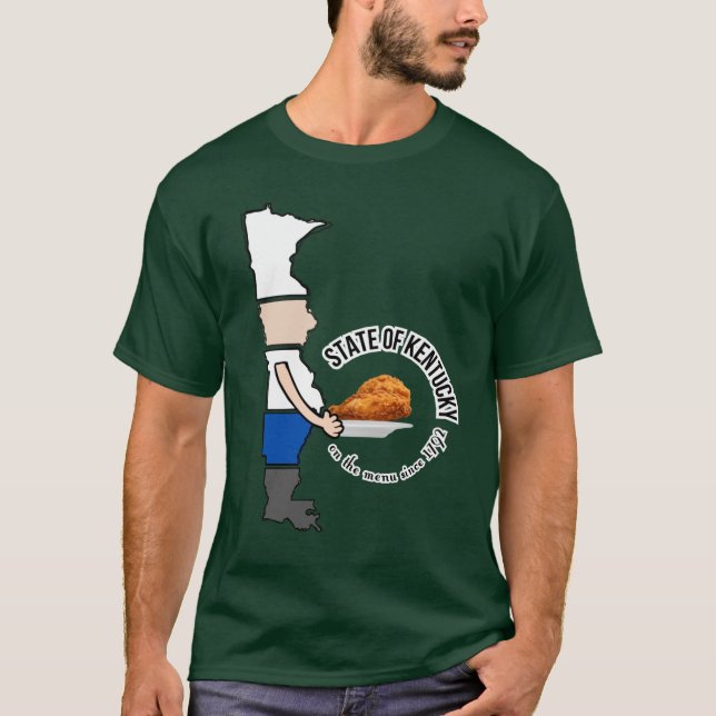 Camiseta State of Kentucky on the menu since 1792 (Frente)