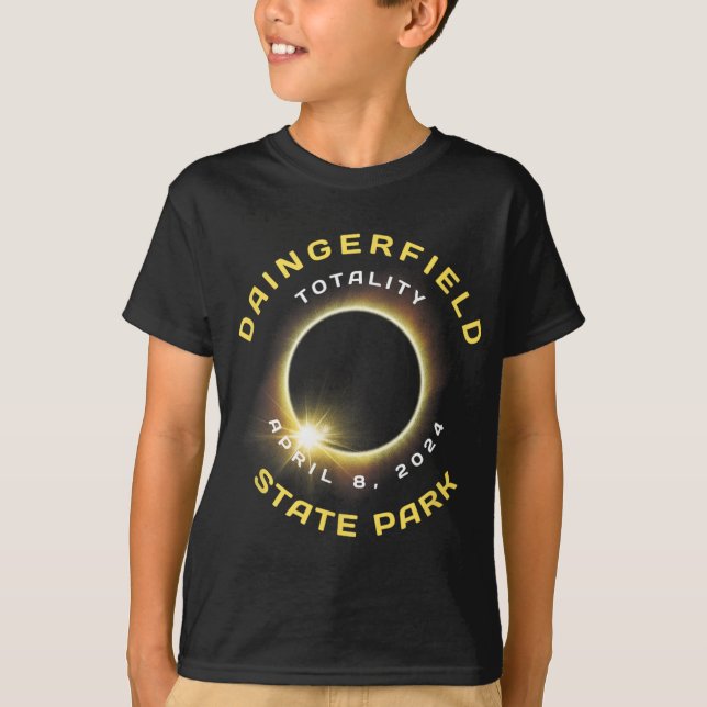 Camiseta State Park Texas Solar Eclipse 8 de abril de 2024 (Frente)