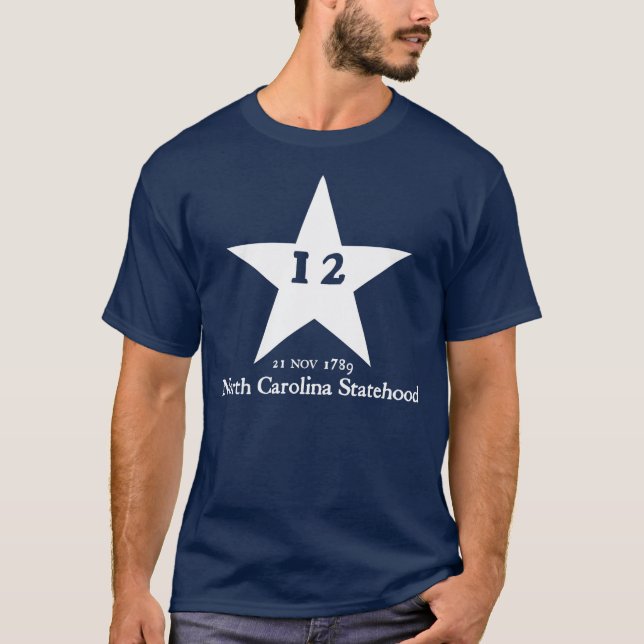 Camiseta Statehood de North Carolina (Frente)