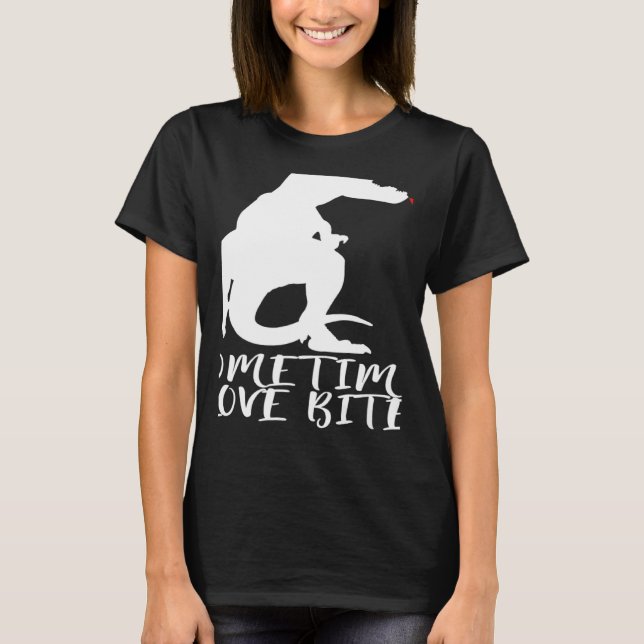 Camiseta Statement Dinosaur Valentine's Day Heart (Frente)