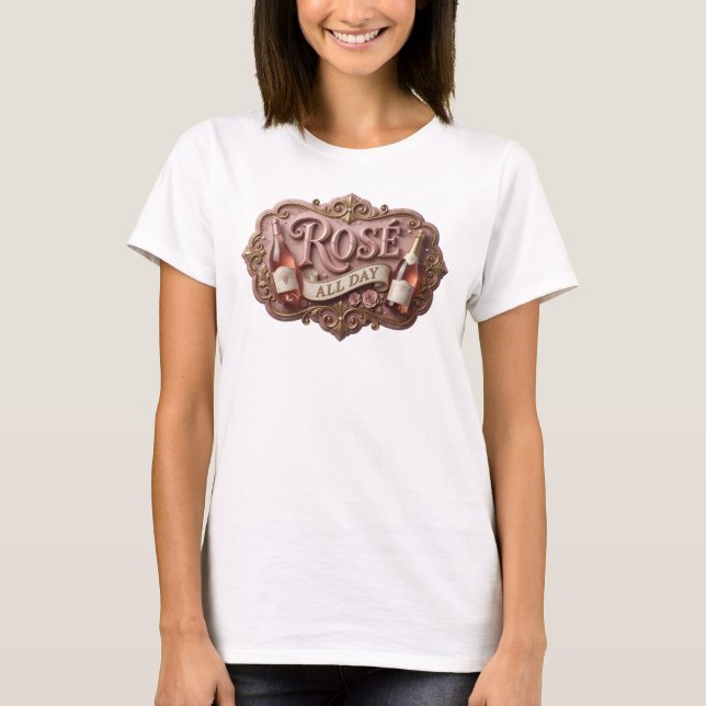 Camiseta Statement Rosa ROS ALL DAY Statement Tee (Frente)