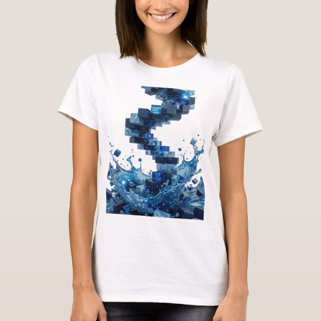 Camiseta Statement Silver ABSTRACT ART Statement v (Frente)