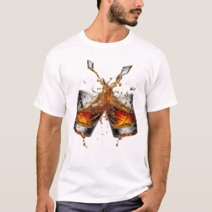 Camiseta Statement Silver WHISKY SPLASH Slogan