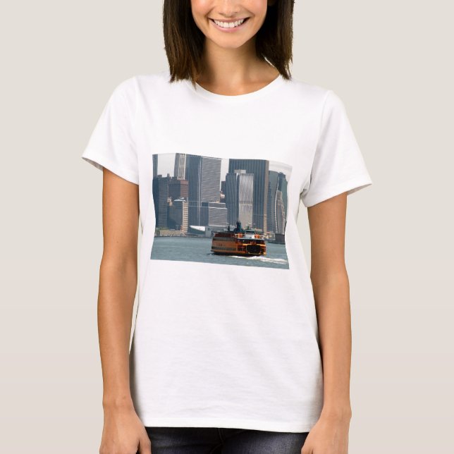 Camiseta Staten Island Ferry indo para Manhatten (Frente)