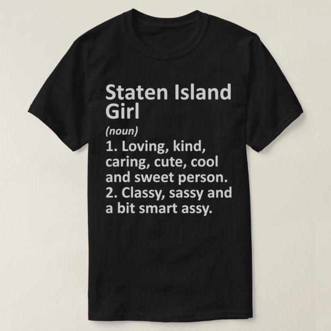 Camiseta STATEN ISLAND NY NEW YORK Funny City Home Roots Gi (Frente do Design)