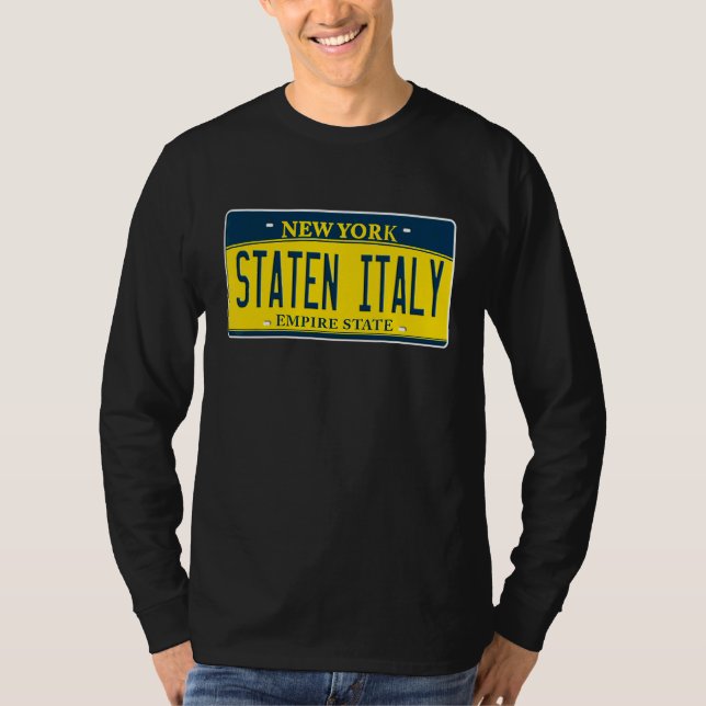 Camiseta Staten Italy Island Ny New York, italiano american (Frente)