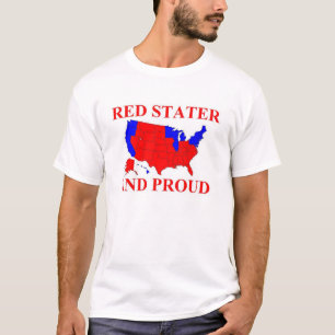 Camiseta Stater e orgulhoso vermelhos