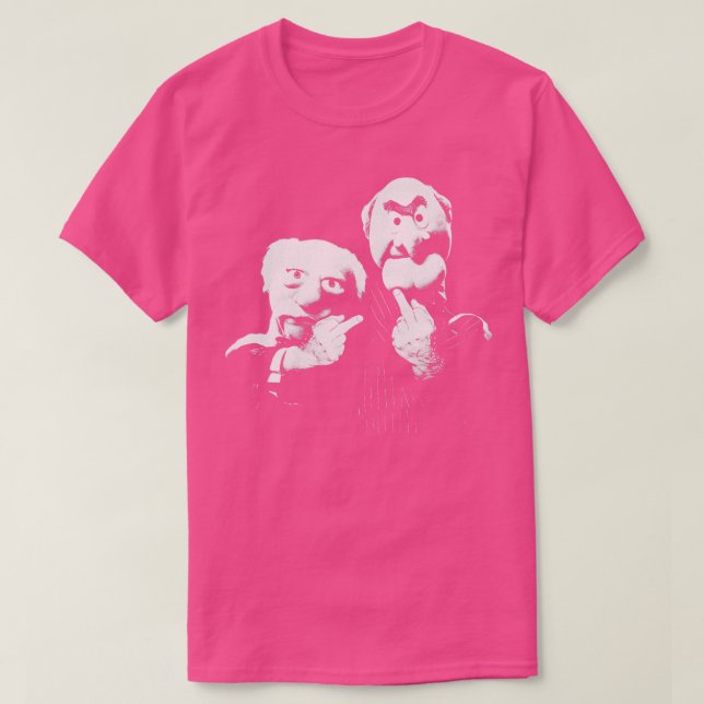 Camiseta Statler e Waldorf de Dedo Médio (Frente do Design)