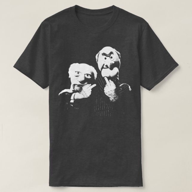 Camiseta Statler e Waldorf de Dedo Médio (Frente do Design)