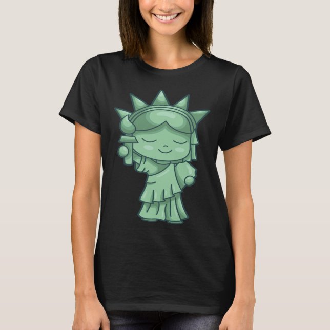 Camiseta Statue of Liberty Patriotic  USA Sightseeing New Y (Frente)