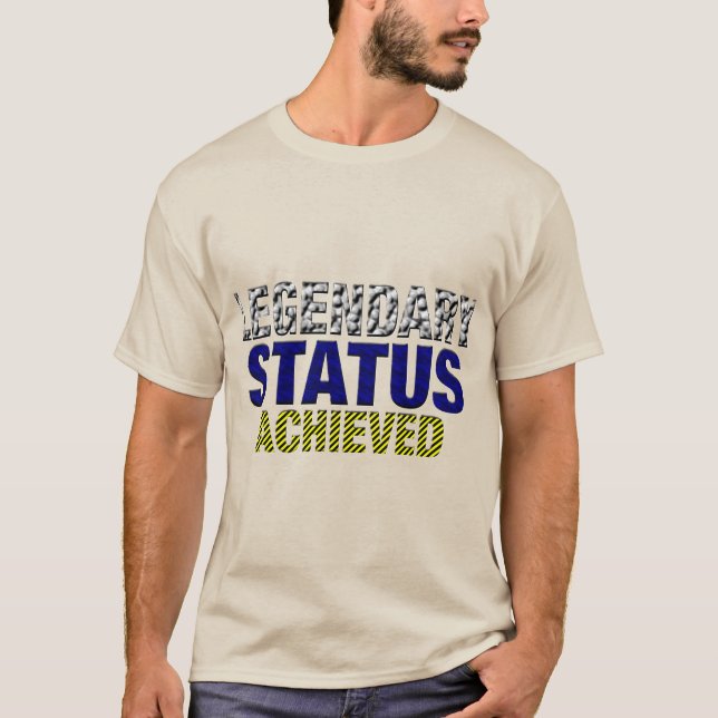Camiseta Status Lendário Alcançado (Frente)