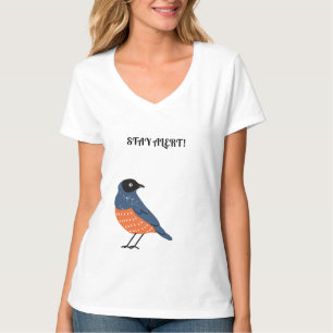 Camiseta Stay Alert – Gráfica Motivacional 