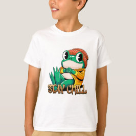 Camiseta Stay Chill Frog – Cool Vibes Graphic Tee