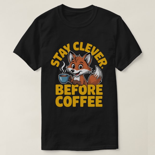 Camiseta Stay Clever Fox (Frente do Design)
