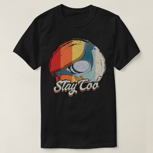 Camiseta Stay Coo Wildlife Pigeon Birds (Frente do Design)