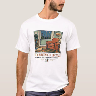Camiseta Stay Home Club - Sala de estar aconchegan