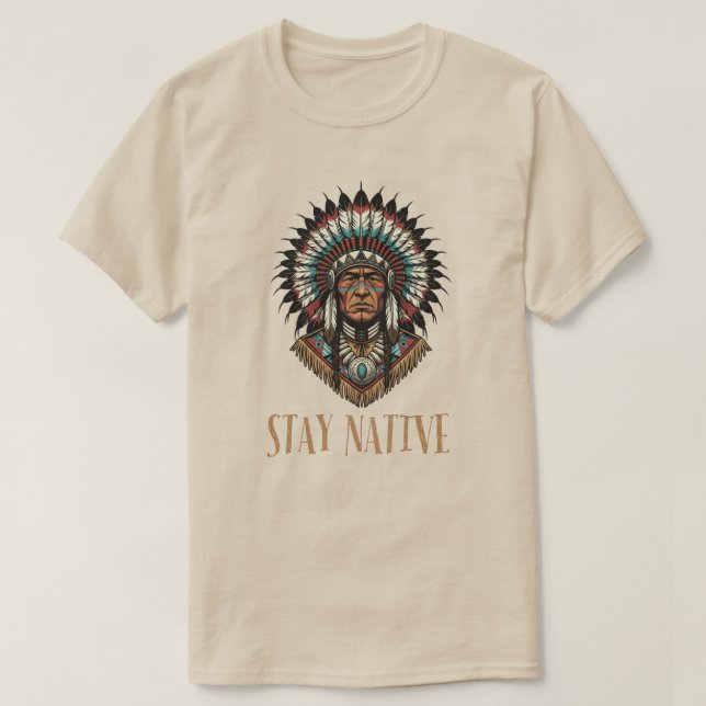 Camiseta Stay Native  (Frente do Design)