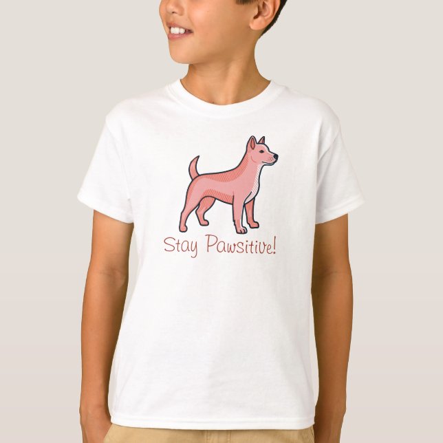 Camiseta Stay pawsitive Dog (Frente)