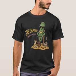 Camiseta Stay Sharp Desert Legend Cowboy Cactus Illustratio