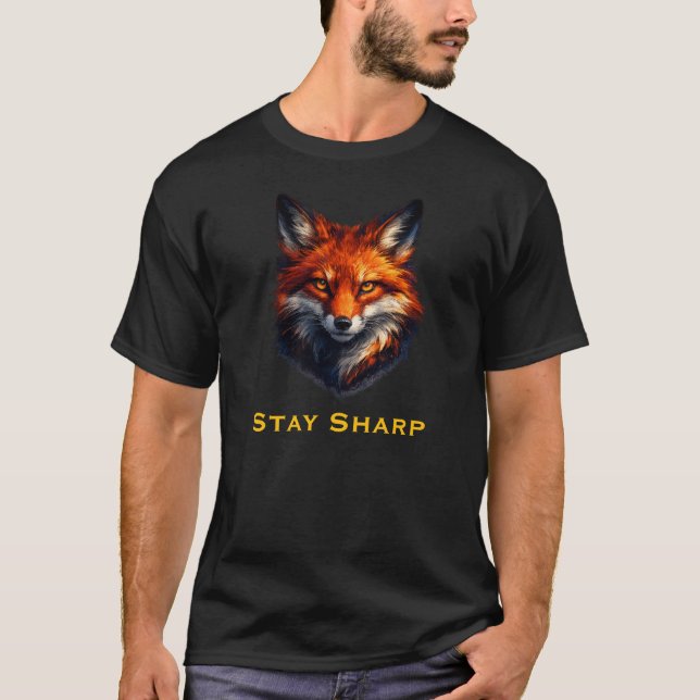 Camiseta Stay Sharp Fox Graphic T-Shirt (Frente)