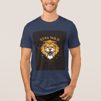 Camiseta Stay Wild Rosto de Leão