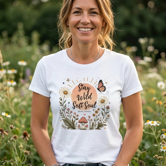 Camiseta Stay Wild Soft Soul (Criador carregado)