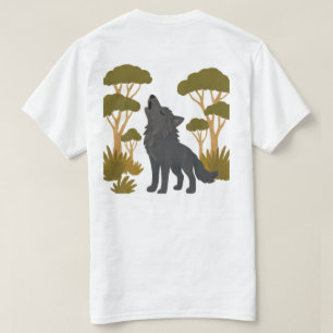 Camiseta Stay Wild Stay Free Wolf – Arte de Linha