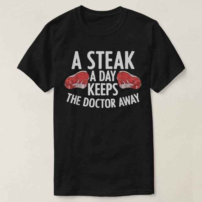 Camiseta Steak Carnivore Grilling Master Meat Eater Meat Lo (Frente do Design)