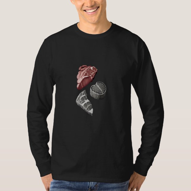 Camiseta Steak Grilling Father Grayscale Griller Steak  2 (Frente)