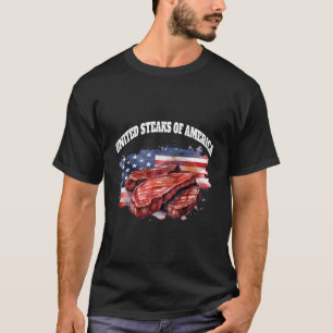 Camiseta Steak United Steaks Do Funny Patriot Churrasco U D