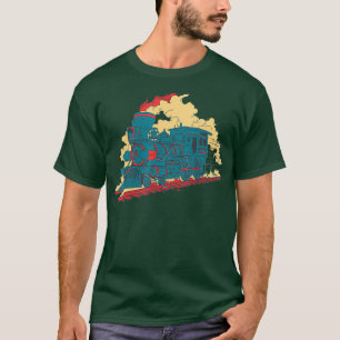 Camiseta Steam Locomotive Train Railroad Model Club EUA