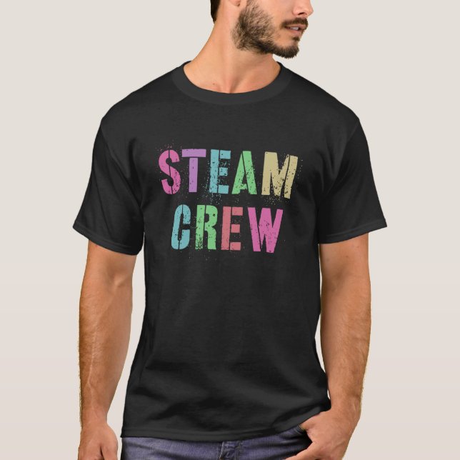 Camiseta STEAM TRW Hello Stem Pronto Para Voltar À Escola (Frente)