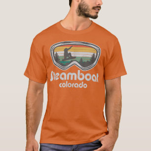 Camiseta Steamboat Snowboarding Resort Retro Colorado Snowb
