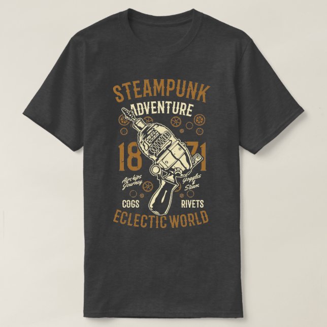 Camiseta Steampunk Adventure (Frente do Design)