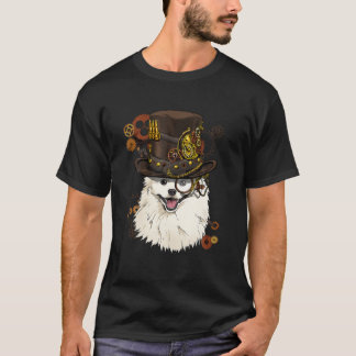 Camiseta Steampunk American Eskimo Dog Steampunk Lovers Gif