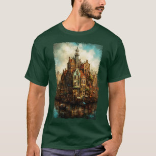 Camiseta Steampunk Amsterdam Skyline 1