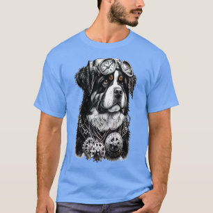 Camiseta Steampunk Bernese cão de montanha 1